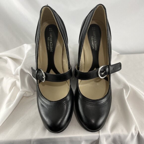 Naturalizer N5 Comfort Mara Leather Mary Jane Heeled Shoes Women’s Size 7.5 - Picture 5 of 15